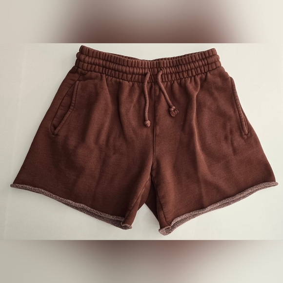 TNA Cozy Boyfriend Fleece Shorts - XS - Picture 2 of 2
